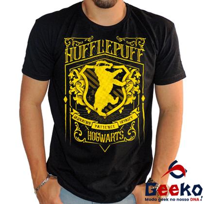Imagem de Camiseta Lufa Lufa 100% Algodão Hogwarts Harry Potter Hufflepuff Lufa-Lufa Geeko Shirts 07