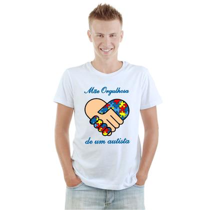 Imagem de Camiseta Mãe Orgulhosa Autista Autismo Camisa Personalizada Blusa Adulto Algodão com Poliéster