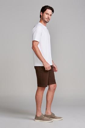Imagem de Camiseta Manga Curta Malha Básica Slim Fit - Branco