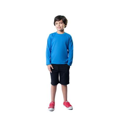Imagem de Camiseta Manga Longa Blusa Infantil 100% Algodão