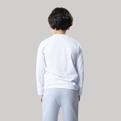 Imagem de Camiseta Manga Longa Blusa Infantil 100% Algodão