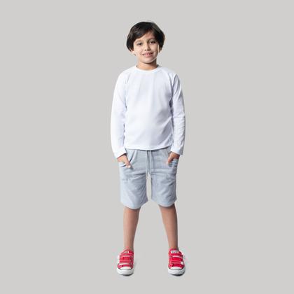 Imagem de Camiseta Manga Longa Blusa Infantil 100% Algodão