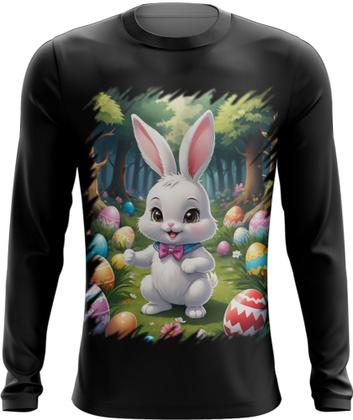 Imagem de Camiseta Manga Longa Coelhinho da Páscoa Traço Infantil 2