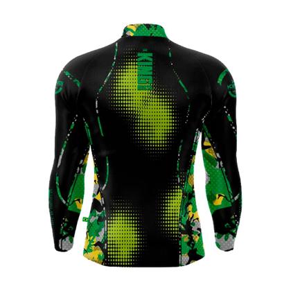 Imagem de Camiseta Manga Longa Esportiva Pesca King Brasil Poliéster KD00145 FPS UV 50+