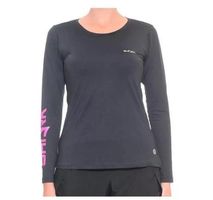 Imagem de Camiseta Manga Longa Feminina Shark Beach Tennis Uv-Preto-M(Br)