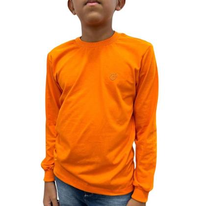 Imagem de Camiseta Manga longa Infantil Juvenil Menino T-shirt Básica