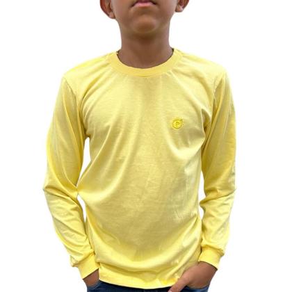 Imagem de Camiseta Manga longa Infantil Juvenil Menino T-shirt Básica