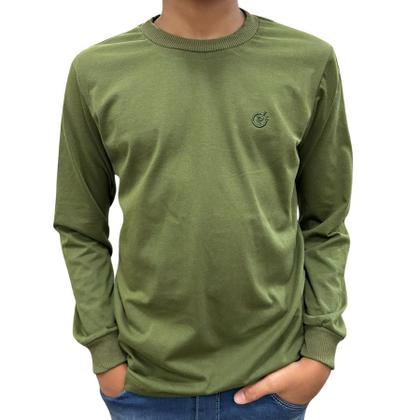 Imagem de Camiseta Manga longa Infantil Juvenil Menino T-shirt Básica