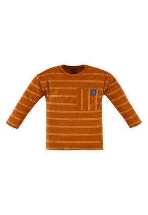 Imagem de Camiseta Manga Longa Infantil Masculina em Malha Listrada Texturizada Up Baby