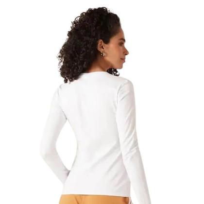 Imagem de Camiseta Manga Longa Malwee 1000026292 Algodão - Branco
