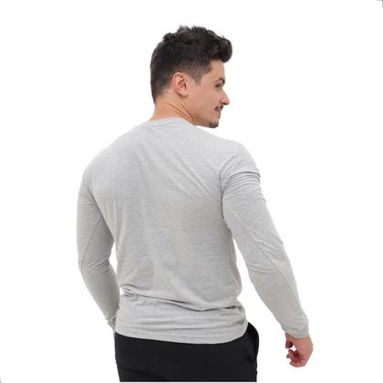 Imagem de Camiseta Manga Longa Masculina em Algodão Casual e Básica Versátil para o Dia a Dia