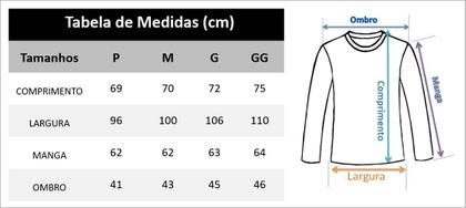 Imagem de Camiseta Manga Longa Masculino 100% Algodão C15