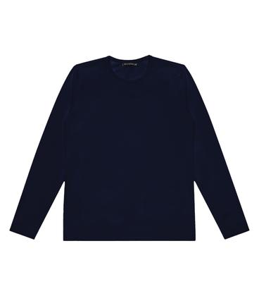 Imagem de Camiseta Manga Longa Meia Malha Diametro Azul