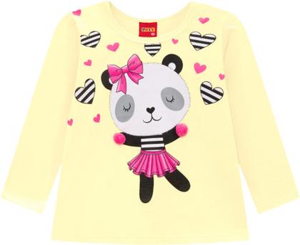 Imagem de Camiseta Manga Longa Meia Malha Infantil FemininoKYLY