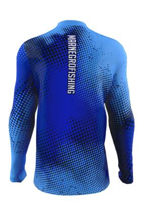 Imagem de Camiseta Mar Negro Peixe Pesca Proteção Solar 50+ Com Luvinha Tucunaré Tamanho Especial G1 G2 G3