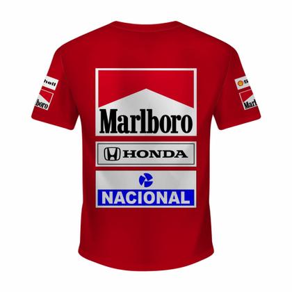 Imagem de Camiseta Masculina Adulto Dry Ayrton Senna Fórmula 1 Nacional