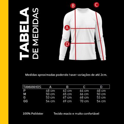 Imagem de Camiseta Masculina Adulto Proteção Solar UV Manga Longa Segunda Pele Dry Fit