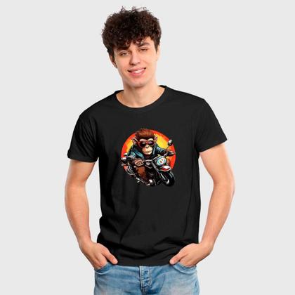 Imagem de Camiseta Masculina Algodão Estampa Club Moto Manga Curta