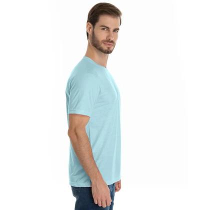 Imagem de Camiseta Masculina Básica Lisa 100% Algodão Premium