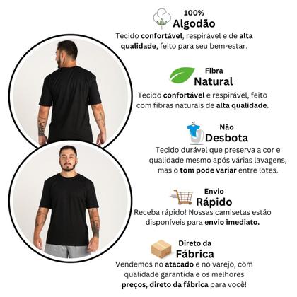 Imagem de Camiseta Masculina basica Techamalhas 100% Algodão casual