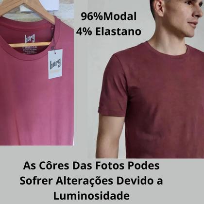 Imagem de Camiseta masculina básica tecnológica daily modal antiodor burg