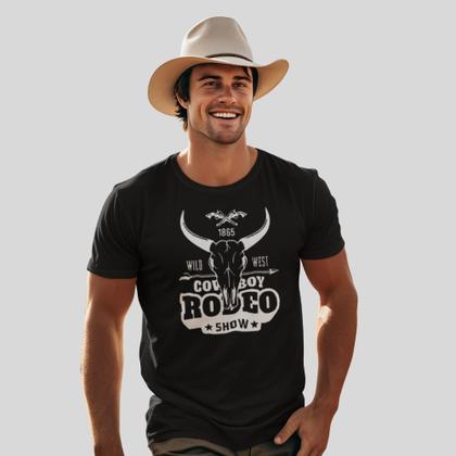 Imagem de Camiseta Masculina  Country Rodeio Pião Touro