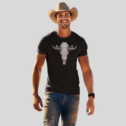 Imagem de Camiseta Masculina  Country Rodeio Pião Touro