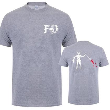 Imagem de Camiseta Masculina De Verão Com Gola Redonda FOG Death Skeleton Satan Print Top Da Forward