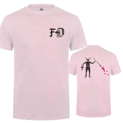 Imagem de Camiseta Masculina De Verão Com Gola Redonda FOG Death Skeleton Satan Print Top Da Forward