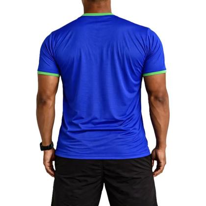 Imagem de Camiseta masculina diadora brasil slim tecido leve torcedor