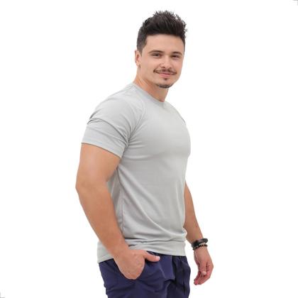 Imagem de Camiseta Masculina Dry Fit da Techamalhas Lisa para academia exercicios em geral