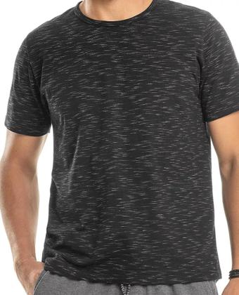 Imagem de Camiseta Masculina Em Algodão Malha Rajada P Ao Gg
