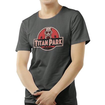 Imagem de Camiseta Masculina Estampada Attack Anime Manga Curta Algodão Premium e Conforto Fio 30 Penteado