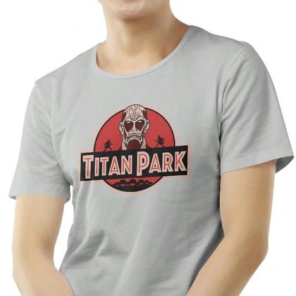 Imagem de Camiseta Masculina Estampada Attack Anime Manga Curta Algodão Premium e Conforto Fio 30 Penteado