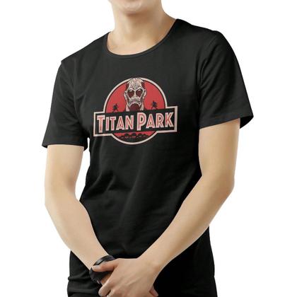 Imagem de Camiseta Masculina Estampada Attack Anime Manga Curta Algodão Premium e Conforto Fio 30 Penteado