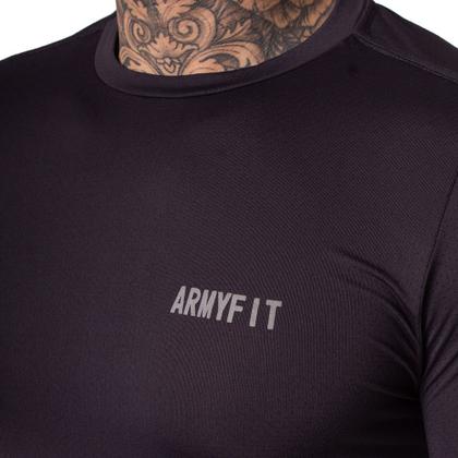 Camiseta Masculina Estilo do Corpo Armyfit Dry Ice Preto - Camisa e ...