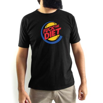 Imagem de Camiseta Masculina Fuck The Diet Preta