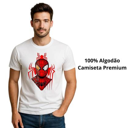 Imagem de Camiseta Masculina Homem Aranha Estampa Inédita Lançamento