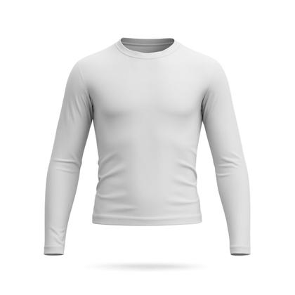 Imagem de Camiseta Masculina Manga Longa Branco com Proteção UV