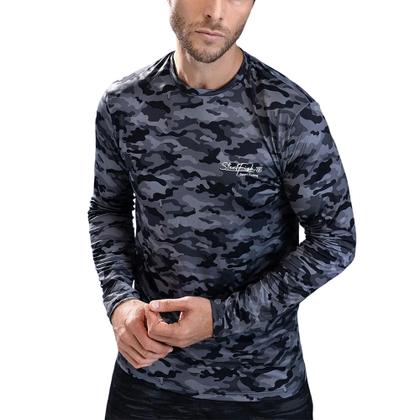 Imagem de Camiseta Masculina Manga Longa Camuflada - Steel Fish