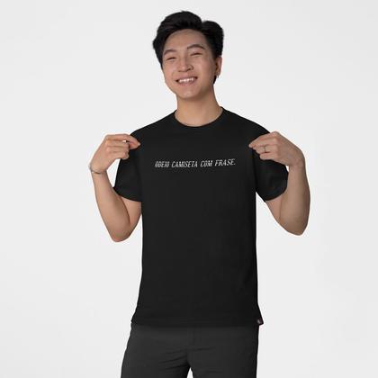 Imagem de Camiseta Masculina Odeio Camiseta Com Frase Sarcasmo Cômico