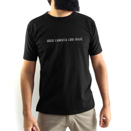 Imagem de Camiseta Masculina Odeio Camiseta Com Frase Sarcasmo Cômico