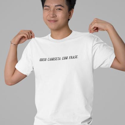 Imagem de Camiseta Masculina Odeio Camiseta Com Frase Sarcasmo Cômico