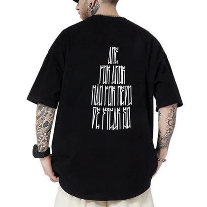 Imagem de Camiseta Masculina Oversized  Ame Estampada Estilosa Moderna Tendência Moda Verão/Inverno Lançamento