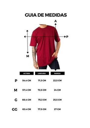 Imagem de Camiseta Masculina Oversized Lisa Básica