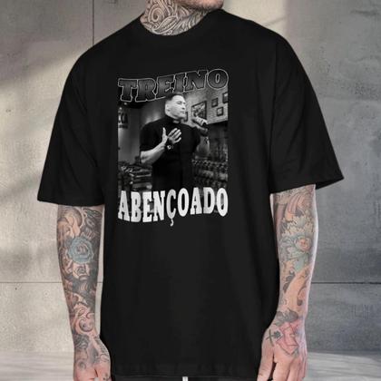 Imagem de Camiseta Masculina Padre Marcelo Rossi Treino Abençoado Moda