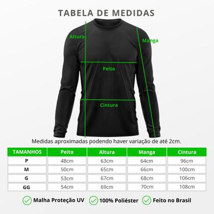 Imagem de Camiseta Masculina Térmica Proteção Solar UV  50/ Praia Treino Academia Tshirt Praia Esporte Dry Manga Longa