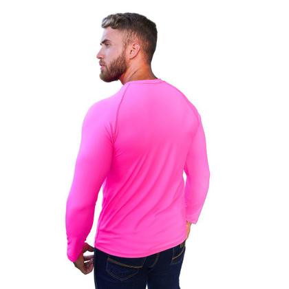 Imagem de Camiseta Masculina Térmica Uv50+ Rosa Pink Jopper Bulls