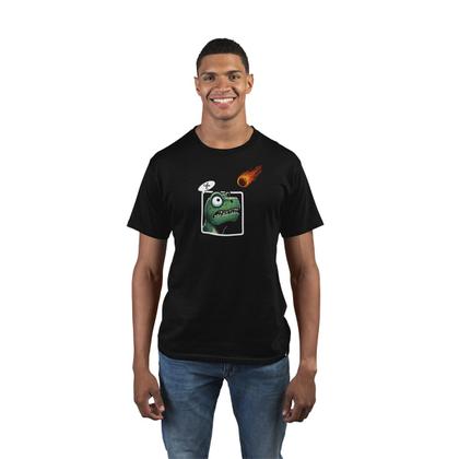 Imagem de Camiseta Masculina TRex JoKenPô Cometa Tesoura Extinção Dino