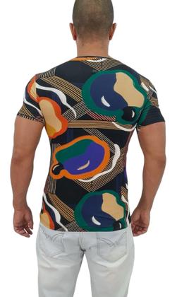 Imagem de Camiseta Masculina Viscolycra Viscose Encorpada com Elastano Extra Macio estilo baby look - Slim Fit